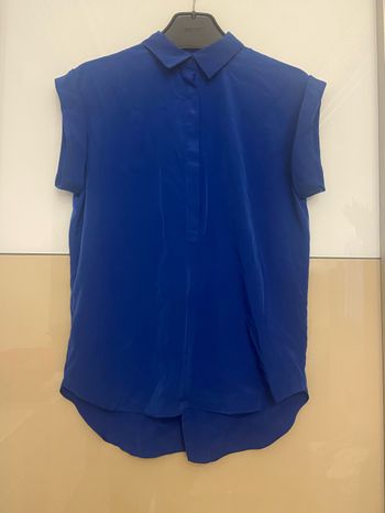 Chemisier bleu roi S