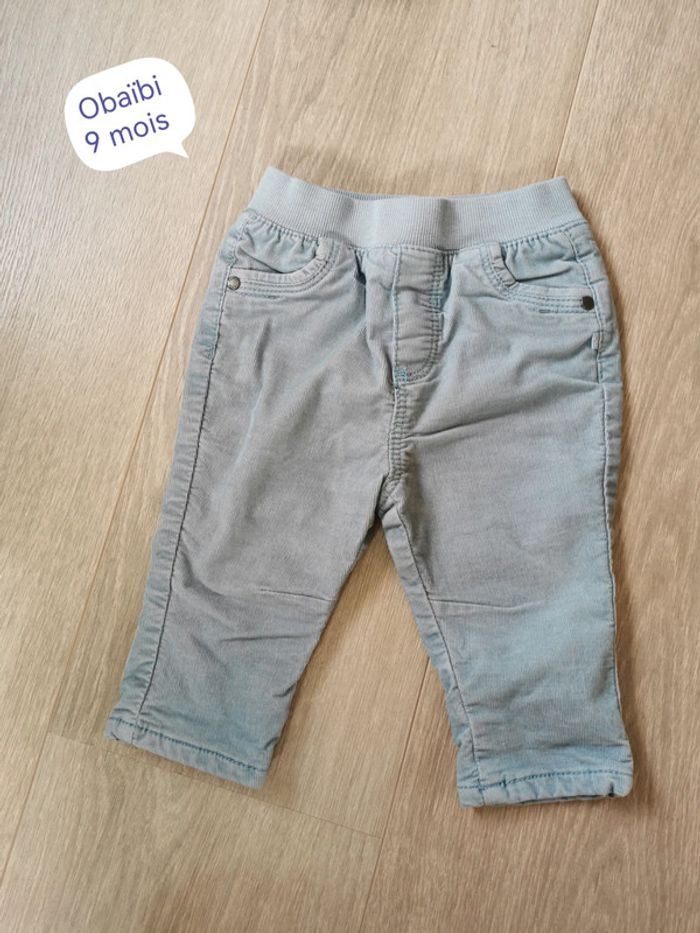 Pantalon velours Obaïbi 9 mois