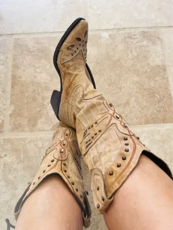 Bottes Vic Matié beiges  cowgirl
