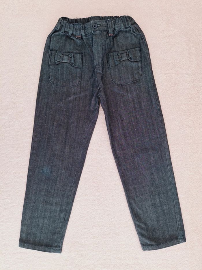 Pantalon effet jean Grain de Blé 36 mois bleu marine