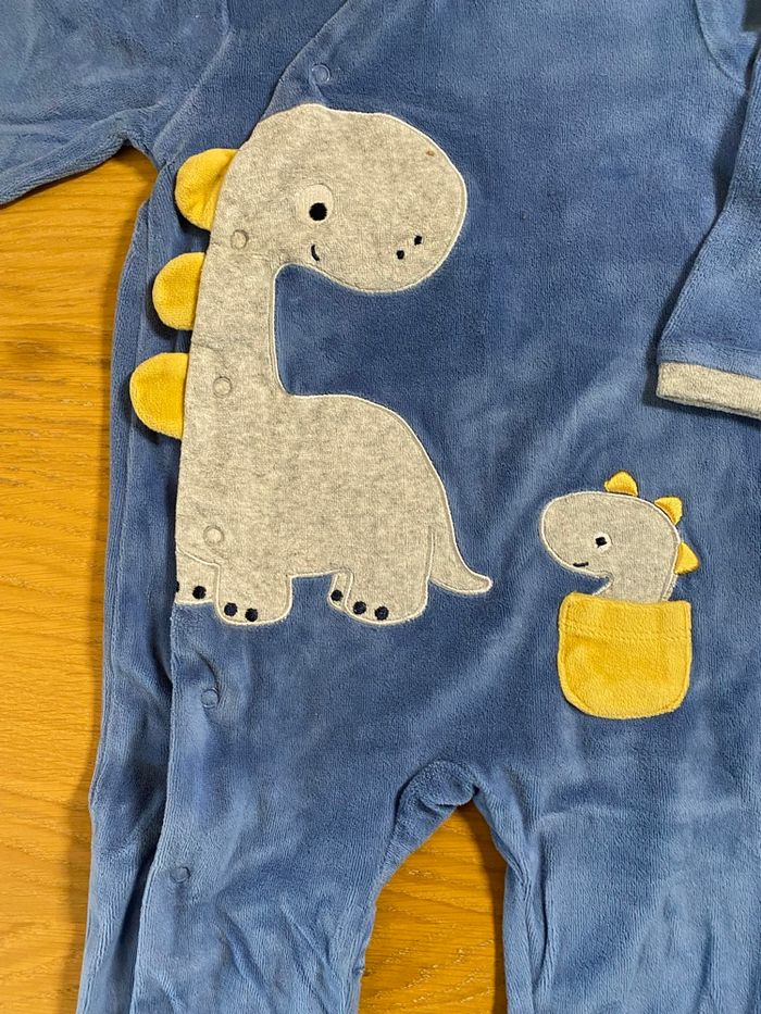 Pyjama Grenouillère dinosaures bleu Taille 23 mois - photo numéro 4