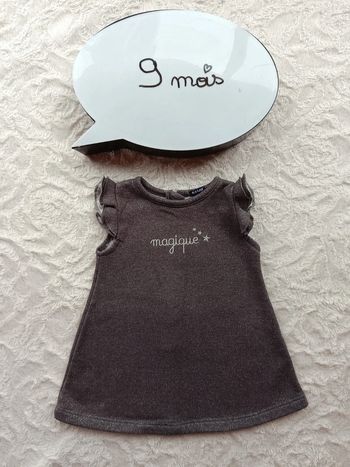 Robe pailleté Fille 9 mois Magique étoiles paillettes Kiabi