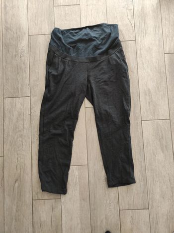 Pantalon de grossesse gris chiné 44