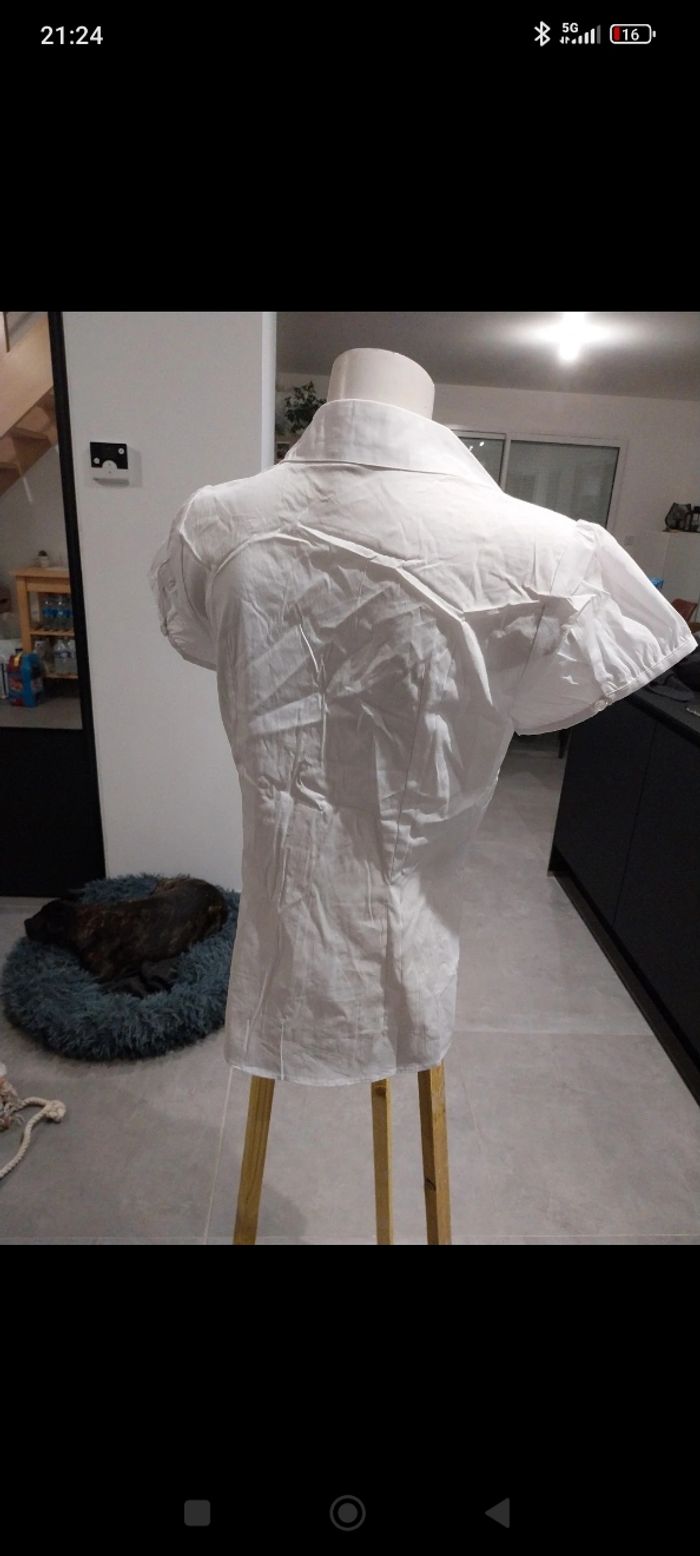 Chemise blanche Phildar taille 38 - photo numéro 4