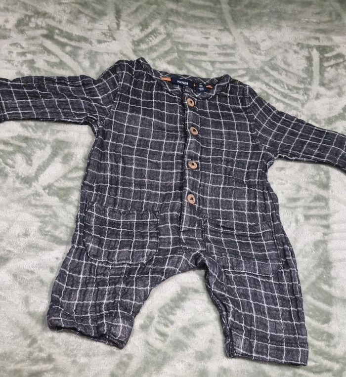 Pyjama bébé 1 mois en gaz de coton