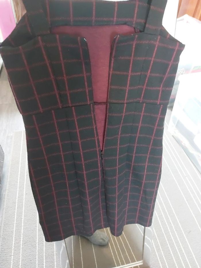 Robe tablier fille bordeaux - photo numéro 4
