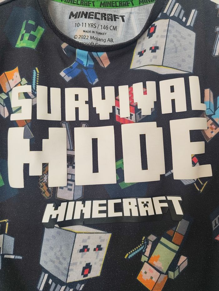 Tee-shirt enfant 10.11ans Minecraft - photo numéro 2