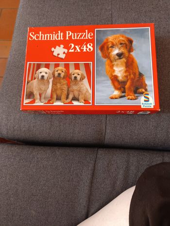 Puzzle chien 2x48 pièces