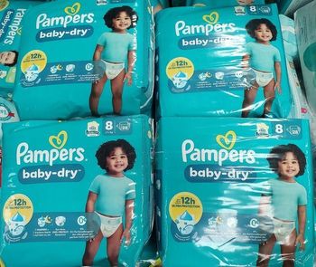Couches Pampers Taille 8, 112 Couches .