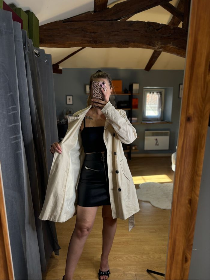 Trench beige Only avec ceinture – Taille M - photo numéro 6