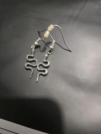 Boucles d'oreilles fantaisie serpent