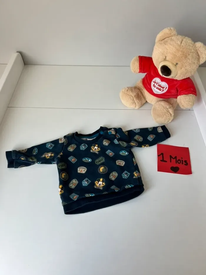 Pull bébé 1 a 3 mois Disney