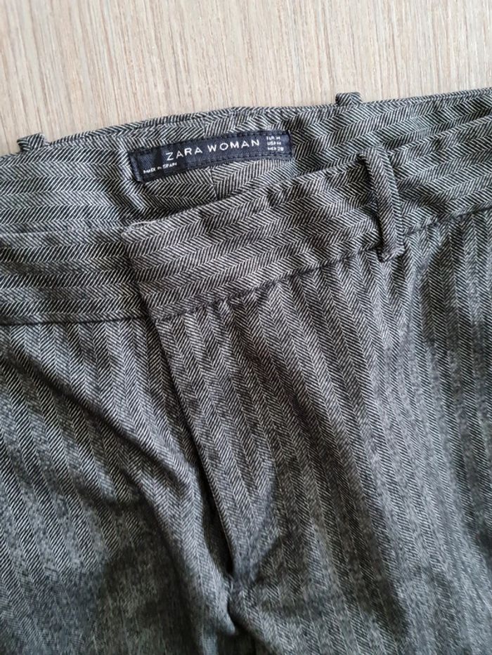 Pantalon chic à pince zara taille m - photo numéro 3