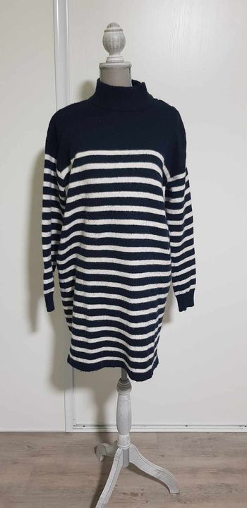 Robe pull marinière chaude
