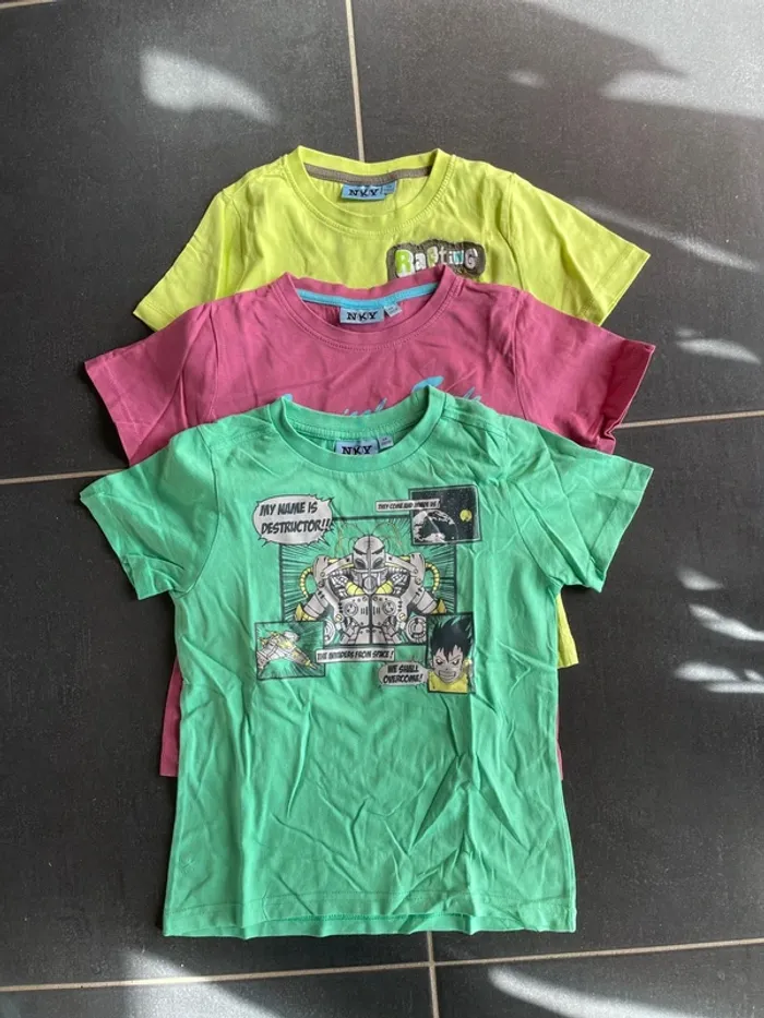 Lot 3 t shirts manches courtes