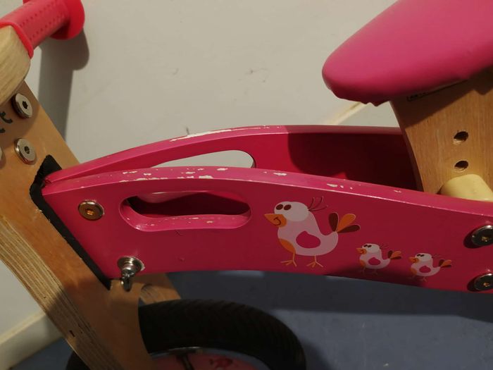 Scratch Europe Draisienne en bois SMALL Love Birds - Dès 2 ans rose - photo numéro 2