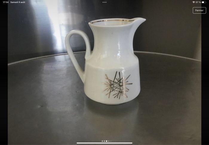 Petit pot à lait porcelaine de Berry - photo numéro 3