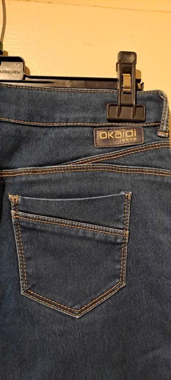 Jean bleu marine - Marque Okaïdi - Taille 12 ans - Bon état. - photo numéro 7