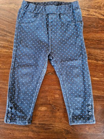 Leggings jeans à pois