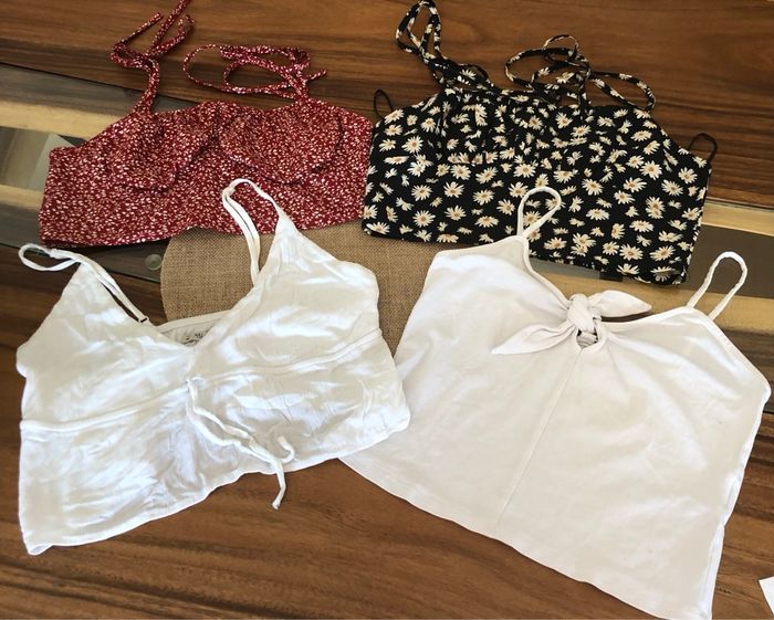 Lot 4 crops tops - taille M