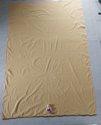 Drap bébé / enfant jaune moutarde – 100% coton – Fabriqué en France