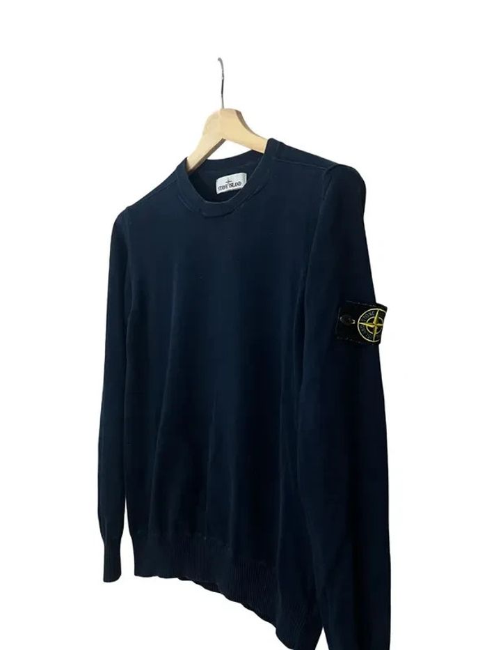 sweat stone island bleu marine taille L avec QR code 521
