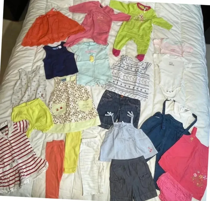 lot de vêtements bébé fille été 6 mois