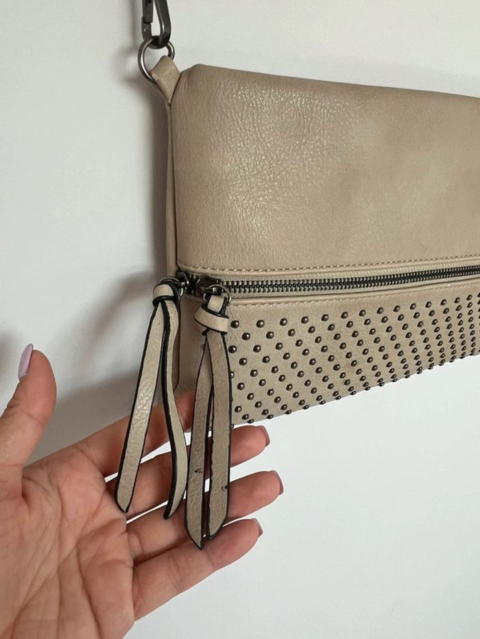 Sac bandoulière beige clair - photo numéro 3