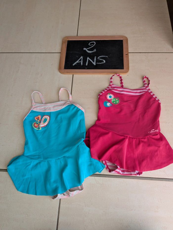 Lot de 2 maillots de bain nabaiji 2 ans