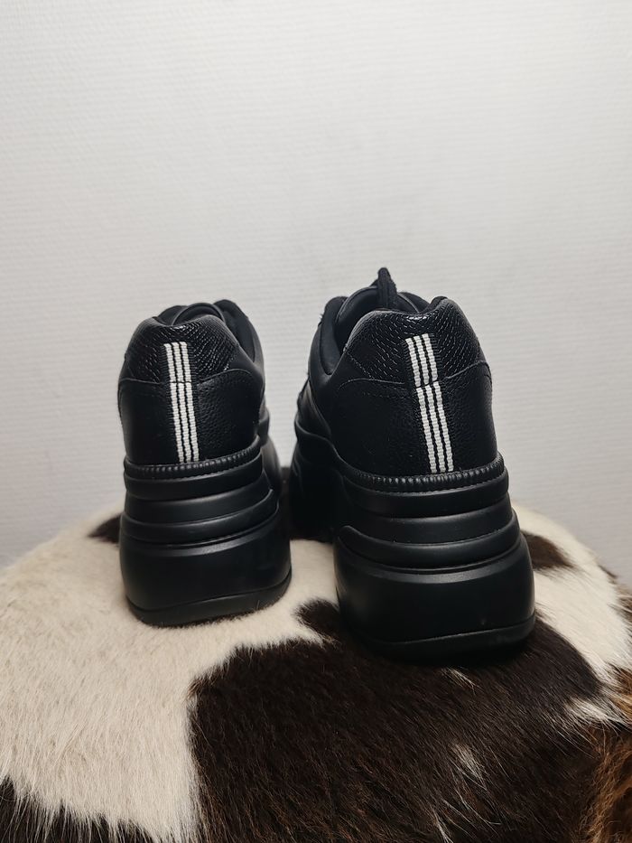 Baskets plate-forme noires - Bershka - photo numéro 3