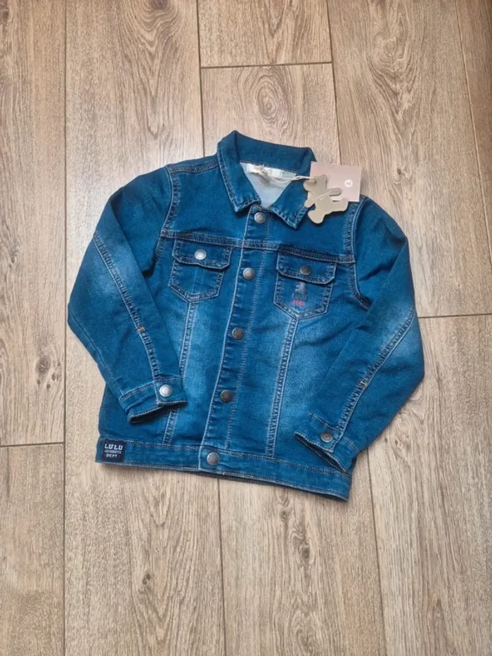 Veste en jeans bleue "lulu castagnette " 4 ans neuve avec étiquette
