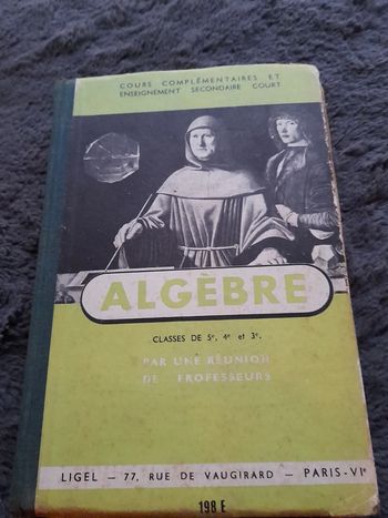 Livre Algèbre