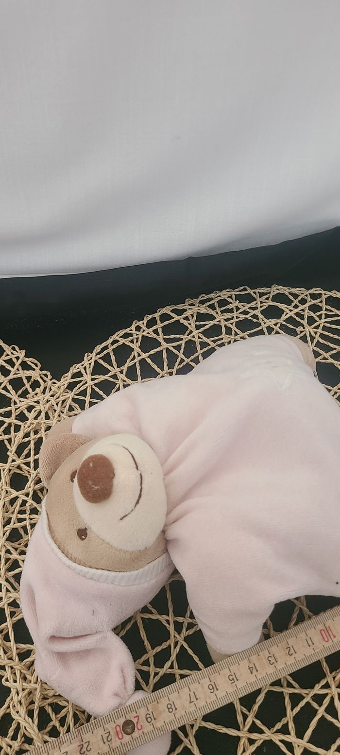 Doudou Ours Bout'Chou Boutchou - Rose étoile - photo numéro 4