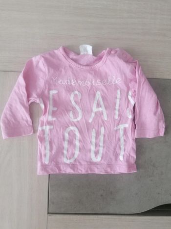 Tee-shirt manches longues / Kiabi / 3 mois