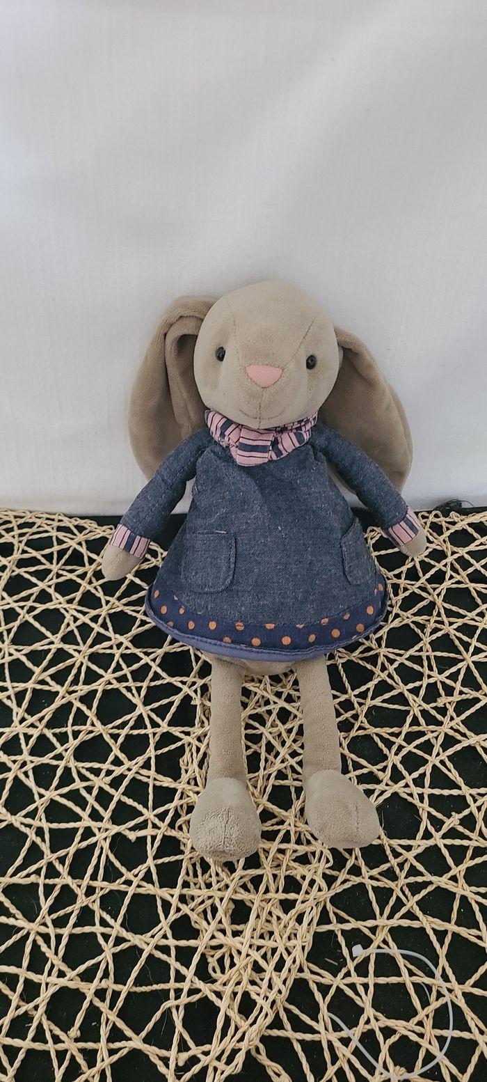 Jellycat RIVERSIDE RAMBLER RABBIT Nouveau jouet en peluche doux BNWT RARE Lapin Marron Gris - photo numéro 3