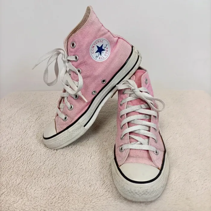Paire de converse roses claires taille 36 - vintage