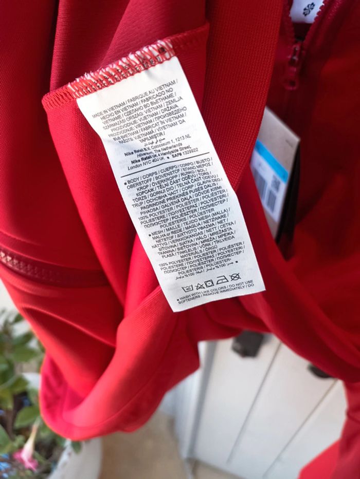 Veste de survêtement rouge Nike slim fit homme taille M - photo numéro 5