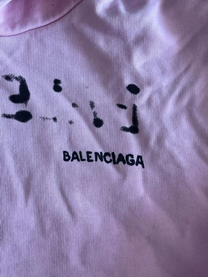 Sweat rose pâle Balenciaga - photo numéro 3