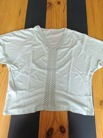 T-shirt Mango couleur menthe