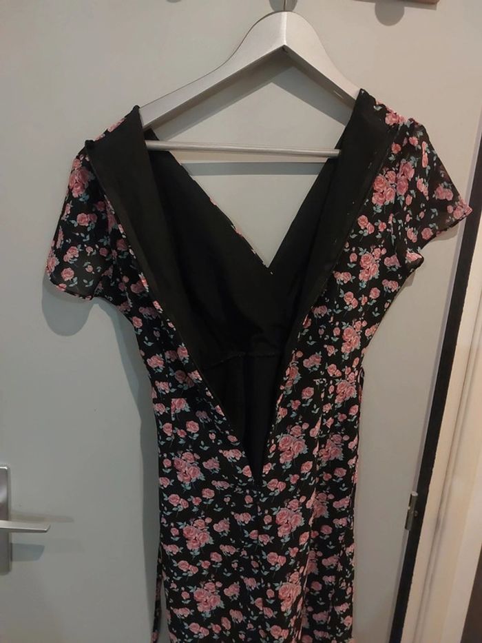 Robe d'été legere cache cœur à fleurs - photo numéro 4