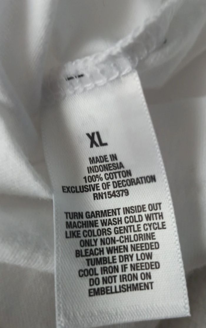 T-shirt Neuf Blanc et logo fleuri Aeropostale Grande Taille - XL - photo numéro 4