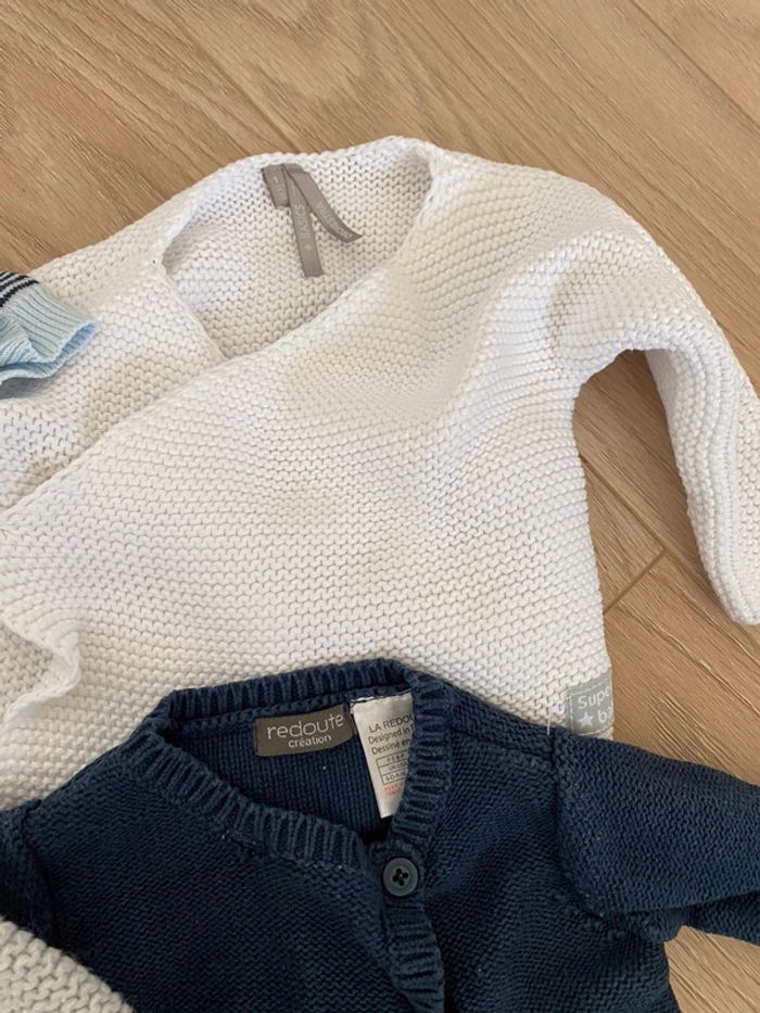 Lot de 4 gilets en 1 mois très bon etat orchestra - photo numéro 3