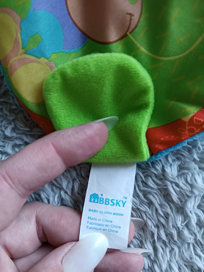 Peluche d’éveil sensorielle âne Bébé – couleurs vives et textures variées - photo numéro 5