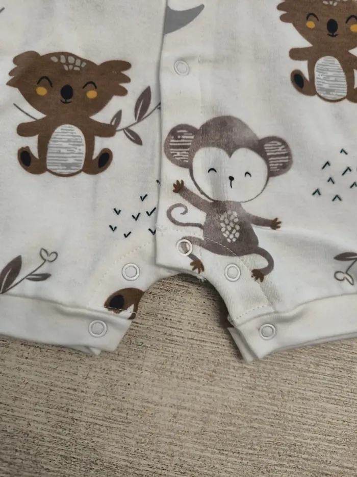 Combishort coton léger garçon 9 mois 74cm Petit Béguin - photo numéro 3