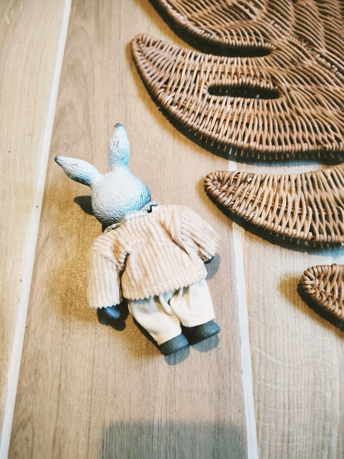 🐰Poupée petit lapin avec sa veste Les copains de la forêt marque Berchet - photo numéro 3