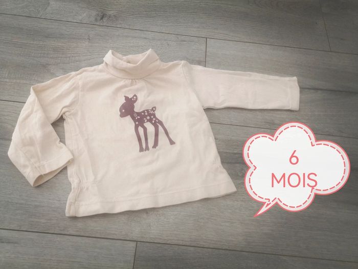 T-shirt ML motif biche