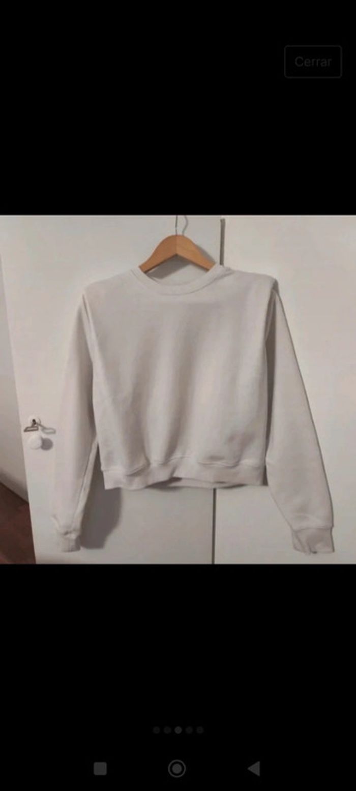 Sudadera hombrera zara blanca - photo numéro 5