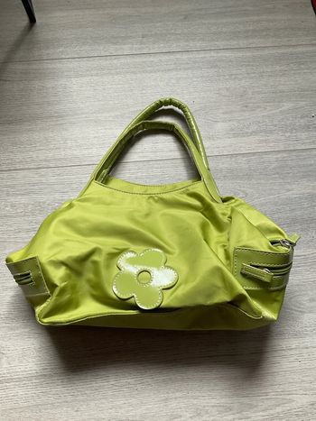 Sac vert anis fleur