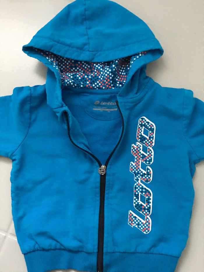Ensemble jogging : veste +pantalon Lotto taille 24 mois - photo numéro 2