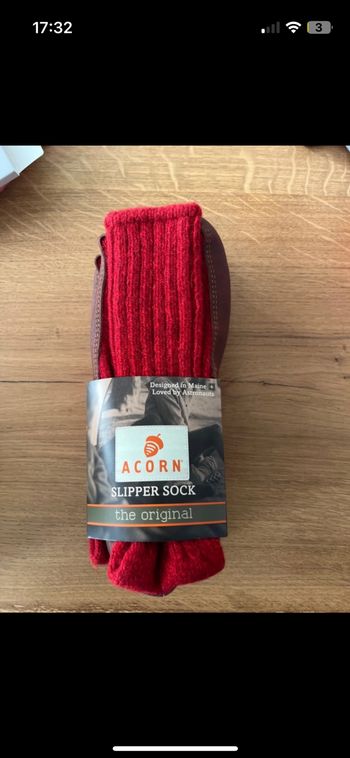Slipper sock acorn